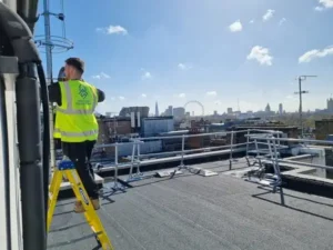 Kent Coast Fire & Security installation in London.